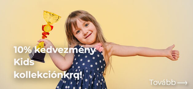 10% kedvezményt adunk kids gyerek kollekciónkra a Nos Serlegnél