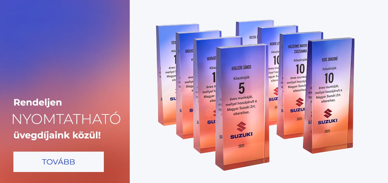 Uv nyomtatott nyomtatható üvegdíj kristálydíj