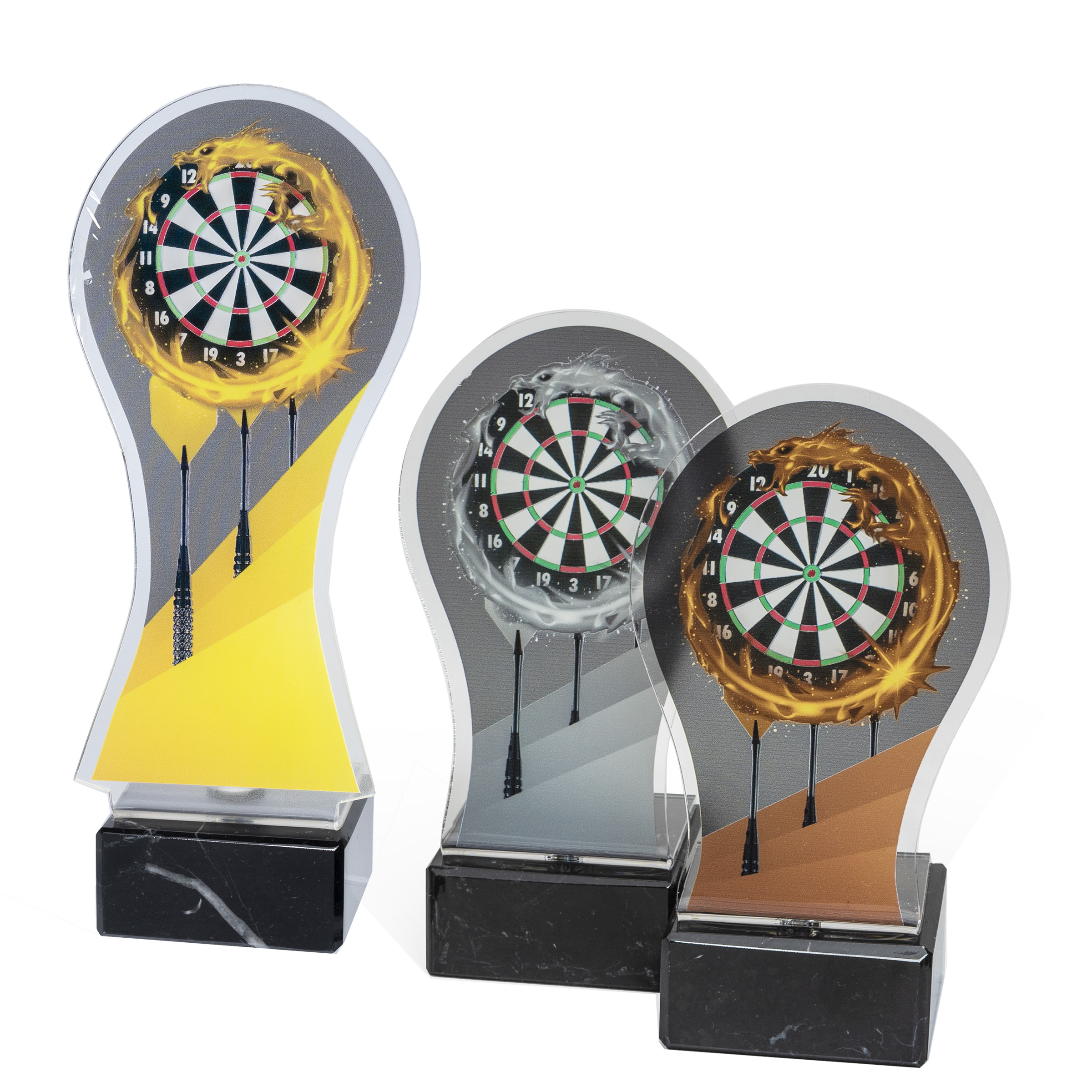 Darts tábla akril díj