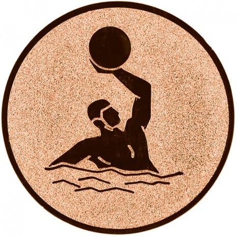 Vízilabda érembetét bronz 50 mm