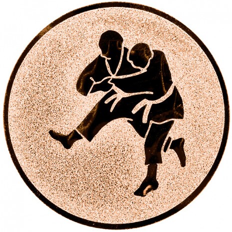 Cselgáncs érembetét bronz 25 mm