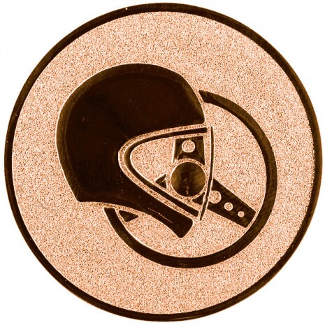 Autóverseny érembetét bronz 25 mm