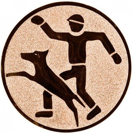 Kutyakiképző érembetét bronz 25 mm