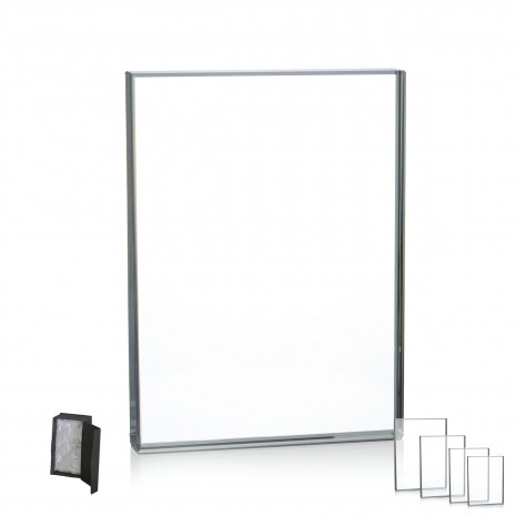 Üveg díj díszdobozzal Selda