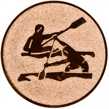 Kajak-kenu érembetét bronz 25 mm