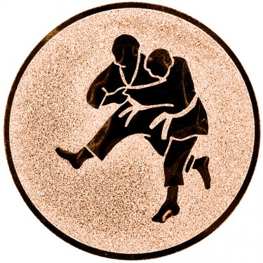 Cselgáncs érembetét bronz 25 mm