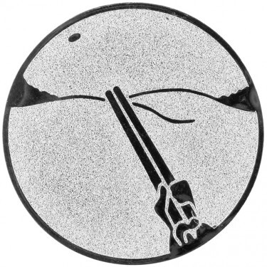 Koronglövészet érembetét ezüst 25 mm