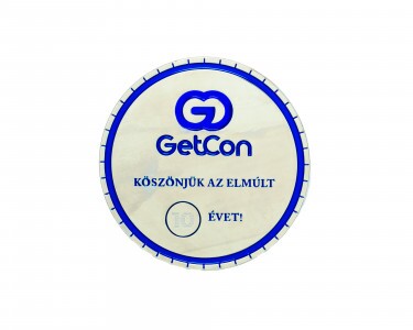 Egyedi zamak coin 40 mm, 1 színnel festve