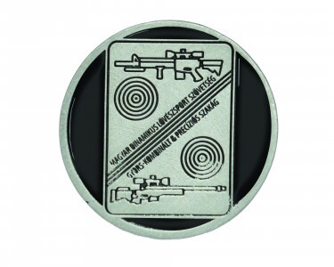 Egyedi zamak coin 60 mm, 1 színnel festve
