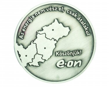 Egyedi zamak coin 70 mm, festés nélkül