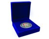 Egyedi zamak coin 40 mm, 3 színnel festve