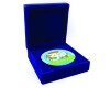 Egyedi zamak coin 60 mm, 3 színnel festve